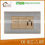 England Style High Quality 3G Stainless Steel Switch thumbnail-6