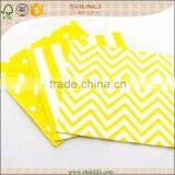 Gold ,green ,gray Striped Paper Napkin