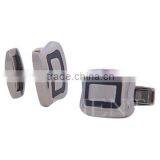 2012 Fashion Black Titanium Cufflink for Men thumbnail-1