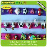 Logo Printed Charm Slap Cheap Custom Silicone Bracelets thumbnail-3