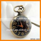 Modern Round Arabic Figures Fashion Design Water-proofing Pendant Pocket Watch Wholesale and Retail ZHPSRS-0069
