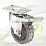 Industrial Trolley Wheel 125mm Red Polyurethane Swivel Caster Wheel thumbnail-3