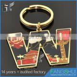 Top Quality Metal Diamond Alphabet Letters Keychain Hot Sell thumbnail-5