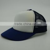 Hot Sales Short Brim Foam Plain Trucker Cap Mesh Hat