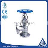 Medium Temperature Water/oil/steam Flanged Angle Globe Valve