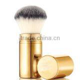 Beauty Golden Metal Synthetic Hair Retractable Powder Makeup Brush thumbnail-1
