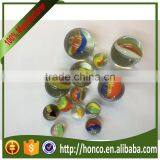 Higher transparent three colour marbles