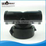 32mm Bathtub Water Pump Connector Black PVC T Type Hydraulic Union Fitting thumbnail-1