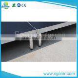 18mm Thickness Board Aluminum Seatings With Guardrail Used for Stadium and Church thumbnail-4