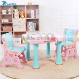 School Desk With Attached Chair Kids Study Table and Desk thumbnail-4