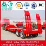 Heavy Duty Factory Price Tri-axle 50T Low Bed Semi Trailer Online Shopping thumbnail-3