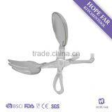 0600056 Transparent Red Color Plastic Salad Tong thumbnail-5