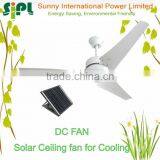 Vent Goods Air Cooler System Solar Wall Fan dc Ceiling Fan 12v 30w dc ac Motor Solar Panel System thumbnail-1