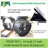 Vent Goods New Desing in Wall Fan Gable Fan Solar Panel( Solar Cell )Solar Attic Fan and Ventilation Option in DC AC Power thumbnail-1