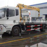 China New Model 4x2 Flatbed Wrecker Mounted 6.3 Tons Crane thumbnail-2