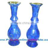 Pakistani Best Price FLOWER VASES LAPIS LAZULI HANDICRAFTS thumbnail-1