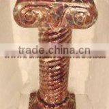 NATURAL RED ZEBRA MARBLE PEDESTALS thumbnail-3