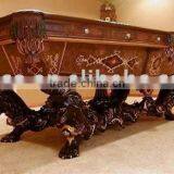 Classical Antique Carving Wooden Pool Table, Snooker Table,billiards,MOQ:1PCS(B68001) thumbnail-1