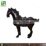 Black Bronze Horse Sculpture From Hebei thumbnail-1