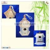 Handmade Oem Diy Paulownia Wood Cage Nest Birdhouses thumbnail-1