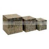 High Quality Best Selling Lacquered Mother of Pearl Square Box thumbnail-1