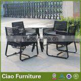 Stainless Steel Outdoor Furniture Rectangle Dining Table Set Box Table Chair thumbnail-2
