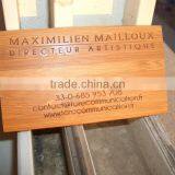 Wooden Business Name Card For Commercial Male Women thumbnail-1