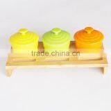 Ceramic Condiment Dispenser, Ceramic Condiment Server, Ceramic Condiment Set thumbnail-1