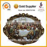18 Inch PolyResin Clock 3d Last Supper Wall Art Hanging Decoration thumbnail-3