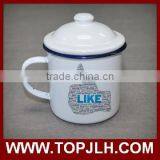 Blank Coated Customed Logo Printing Enamel Coffee Mugs thumbnail-5