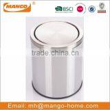 10L or 15L Round Stainless Steel Swing Lid Waste Bin thumbnail-1