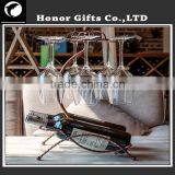 Vintage Wine Bottle Holder Antique Wrounght Iron Funny Wine Bottle Holder thumbnail-1