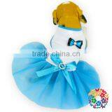 Good Quality 2015 New Design Cute Cherry Chiffon Dog Dresses Princess Hot Pink Dot Print Sweet Heart Tutu Dress For Pet Dog thumbnail-4