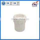 Eco-Friendly Elegant White Knitted Pillar Candle Holders,Ceramic Tealight Candle Holders thumbnail-1