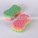 Eco-friendly Exfoliating Bath Ball Three-color Oval Algae Bath Sponge thumbnail-2