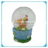 Resin Chicken Musical Snow Globe thumbnail-1