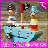 New Design Pirate Toy Wooden Stacking Balance Blocks for Kids W11F056 thumbnail-3