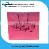 Beautiful Pink Film Color 5mm Cotton Rope Handle Gift Polythene Plastic Bag thumbnail-1