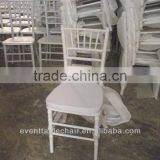 White Wedding Chiavari Chair With Soft Cushion for Sale thumbnail-1