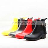 2017 New Low Heel Pointed Toe Women Rain Shoes Boots With Buckle Tassels Decorations thumbnail-5