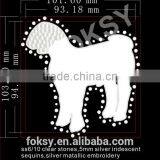 Iron on Sequins Embroidery,sequins Rhinestones Transfer thumbnail-1