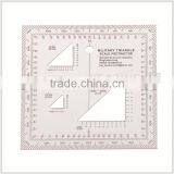 Kearing Brand Manufacture Aviation Square Protractor,combination Square Set Protractor,super Quality Military Square Ruler#KMP-4 thumbnail-1