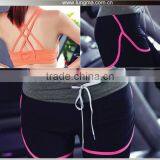 Wholesale Cheap Sport Wear Stretchy Lycra Compression Women Workout Shorts thumbnail-1