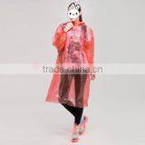 Fashional Red PE Emergency Raincoat Manufacturer thumbnail-2