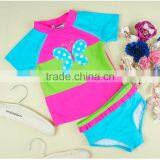 2 Piece Wholesale Summer Product Design Butterfly Children Swimwear Baby Girl Swimsuit 2017 thumbnail-3