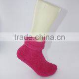 Anti Slip Polyester Chenille Cozy Fuzzy Folded Cuff Socks Women thumbnail-4