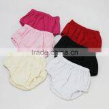 2017 New Arrival Solid Color Cute Baby Cotton Embroidery Bloomer thumbnail-5