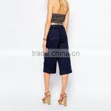 Fashion Fancy High Waist Jeans Shorts Women 2016 Wide-legged Denim thumbnail-4