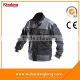 Spring style gray comfortable cotton polyester fabric mens work jacket