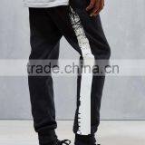 Dark Black Soft Wear Slim Cotton Tri-runner Sweatpants for Men thumbnail-3